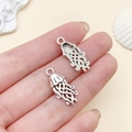 Antique silver jellyfish charm pendant in zinc alloy for DIY jewelry bracelet making - Jellyfish Style