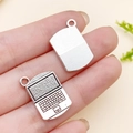 Laptop-Anhänger aus Silber-Zink-Legierung für DIY-Abschlussschmuck und Schlüsselanhänger - Laptop (12152)