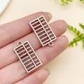 Antiksilberne Zinklegierung Abakus-Anhänger für DIY-Schmuck und Schlüsselanhänger - Großer Abakus (23369)