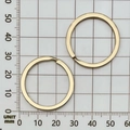 25-30mm golden split key ring with chain links, DIY hardware accessory set of 2 - Iron Circular Ring / 30x30mm / KC Gold