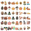 Surtido de dijes esmaltados de otoño con calabaza y pavo para creación de joyería DIY - Surtido Dijes Acción de Gracias (SN931)