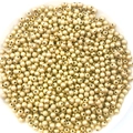Golden matte finish CCB beads set for DIY jewelry making of bracelets and necklaces - Frosted Spacer Bead (14147)
