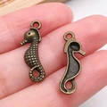 Colgantes de caballito de mar en bronce vintage para joyería DIY hechos de aleación - Caballito de Mar Océano Bronce Antiguo (20716)