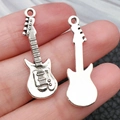 Colgantes de guitarra eléctrica en aleación de plata vintage para joyería DIY - Guitarra Eléctrica (10789)