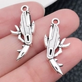 Mini dije de herramienta multiusos de plata antigua para collares y llaveros de bricolaje - Navaja Multiusos de Plata Antigua (15483)
