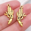 Colgante dorado de navaja suiza multiusos para la creación de collares y joyas - Navaja Multiusos de Oro Antiguo (20394)
