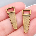 Colgantes de aleación de bronce antiguo en forma de sierra para collares DIY - Sierra de Bronce Antiguo (17382)