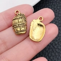 Vintage gouden wijnvat hanger van legering met Wine Barrel gravure voor DIY-sieraden - Wijnvat (20756)