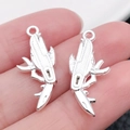 Colgantes de pistola plateados de aleación para joyería DIY y llaveros - Navaja Multiusos de Plata Brillante (20411)