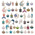 Ensemble de breloques marines colorées avec tortues et dauphins pour création de bijoux - Série Océan Mixte 50pcs (SN1007)