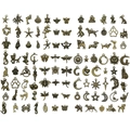 Antieke bronzen dierenhangers voor DIY sieraden maken met maritieme en huisdier thema's - Gemengde Antiek Bronzen Stijl (SN1018)