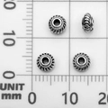 Vintage silver finish spacer beads with intricate braided rope pattern for jewelry DIY - Spacer Bead (21073)