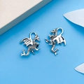 Vintage silver alloy dragon pendants for DIY necklace and earring jewelry making - Flying Dragon Style (B174)