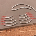 Perline a tubo sfaccettate argento per gioielli DIY, spessori 1,5mm e 2,0mm - Tubo Elica 1.5x20mm / Argento spesso