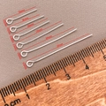 Chiodini ad occhiello in argento da 0,6mm per gioielli fai da te da 16 a 35mm - 0.6x16mm / Argento