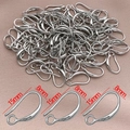Ganci per orecchini in argento lucido per gioielli fai-da-te 15mm per 8mm - Gancio Orecchino a C (T556)