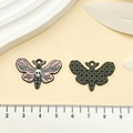 Pink butterfly skull enamel charms made of zinc alloy for DIY Halloween jewelry making - Butterfly Skeleton (21764)