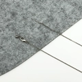 Verstellbare Edelstahl-Perlenkette mit Karabinerverschluss und Nadel für DIY-Schmuck - Altsilber O-Kette