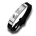 Adjustable 2025 graduation silicone bracelet with stainless steel plate and inspirational quote - My Story is Just Beginning (Style 1)