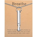 Close-up van een zilveren fluitjeshanger aan een boxketting voor bewuste ademhaling - Ketting Stijl