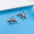 Pendentifs ours vintage en alliage de zinc avec gravure pour bijoux DIY - Ours Animal en Argent Antique 15x12mm