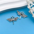 Antique silver dragonfly alloy charms for DIY handmade bracelet and necklace jewelry - Antique Silver Dragonfly 16x22.3mm (10367)