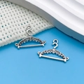 Vintage silver alloy clothes hanger charms for DIY jewelry making and earrings - Antique Silver Sewing Hanger