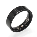 Macro detail of KR2 smart ring showing internal circuit board and sensors - US 6 / Black (7mm Cable Charge)
