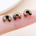 Antique bronze crescent bead crimp covers for DIY jewelry making accessories - Bronze - Large