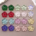 Colorful 13mm cherry blossom glass beads set for DIY jewelry making and craft projects - Cherry Blossom (BE39) / 20 Pieces Set / 10 Styles Mixed Colors