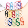 Mousquetons colorés en forme de S de 33mm pour porte-clés et accessoires de sac - Couleurs Mixtes Aléatoires