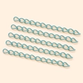 DIY accessory 5cm light blue matte iron extension chain segments for jewelry making - Mint Green