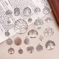 Collection de breloques arbre de vie en alliage argent antique pour bijoux faits main - Série Arbre Styles Mixtes (SN27)
