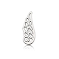 Pendentif aile en alliage argent antique avec détails ajourés pour la création de bijoux - Aile d'Ange en Argent Antique / 8.6x23mm