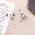 Zilveren cheerleader metalen hangers voor DIY armbanden en sieraden maken - Cheerleader Meisje (9881)