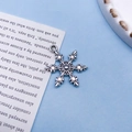 Vintage Silber Schneeflocke Legierung Anhänger für DIY Armband und Schmuckherstellung - Schneeflocken-Stil (8394)