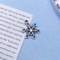 Antik-silberne Schneeflocken-Anhänger aus Legierung für DIY-Armbänder und Halsketten - Antik-Silber Schneeflocke Stil (11421)
