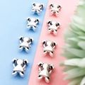 Silver girl-shaped alloy pendant charms for DIY jewelry making and bracelet accessories - Girl (8890-2)