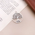 Pendentif arbre de vie en alliage argent antique pour bijoux DIY et bracelets - Pendentif Arbre de Vie (7084)