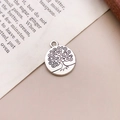 Pendentif Arbre de Vie en argent antique pour bracelets et boucles d'oreilles DIY - Pendentif Arbre Argent Antique (11220)