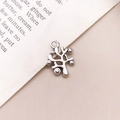 Pendentif arbre de vie en alliage argent antique pour bijoux DIY et bracelets - Pendentif Arbre de Vie Argent Antique (15568)
