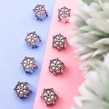 Retro silver alloy large hole beads with woven rope pattern for DIY jewelry making - Helm (8818-2)