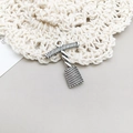 Antique silver wine opener alloy pendant charm for necklaces or keychain making - 20x25mm / Antique Silver Wine Corkscrew (10564)