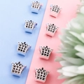 Silver crown alloy large hole beads for DIY necklace bracelet jewelry making charms - Crown (11418-2)