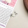 Colgante pájaro plata antigua con rama de olivo para accesorios joyería DIY - Pájaro Paloma (6944)