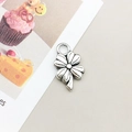 Antique silver four-leaf clover alloy pendant for DIY jewelry making accessories - Antique Silver Four-Leaf Clover (10410)