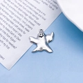 Zilveren spookhanger in retro legering voor Halloween-sieraden en sleutelhangers - Antiek Zilveren Duivel (10881)