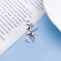 Zilveren legering heks hanger met antieke afwerking voor het maken van sieraden - Antiek Zilver Heks (10871)