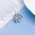 Zilveren legering spinnenweb bedel voor Halloween DIY sieraden maken accessoires - Antiek Zilveren Spinnenweb (10889)