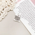 Pendentif bobine à coudre en argent avec texture pour création de bijoux DIY - Bobine de Fil (8708) / 1 pièce (10x15mm) / Argent antique